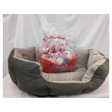 Dog Bed and Goodie Basket