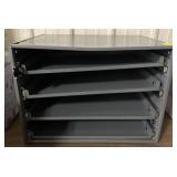 Metal Sliding Shelf Unit 20x16x15in *2 shelves