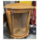 Small Wooden Curio Cabinet 21x12x29in