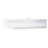 Broan Economy Lighted Range Hood: Exhaust, 30 in