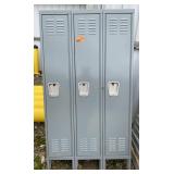 Metal 3-Locker Unit 36x12x64in *dented*