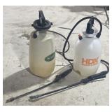 Pump Sprayers incl. HDX Bleach & Deck Sprayer (2