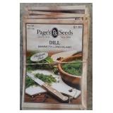 Assorted Pages Seeds, Including Heirloom Dill,