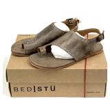 BED STU US Size 7.5 Misha Sandal. Taupe Rustic.