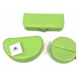 3pc ROWALLAN Lime Green Color Accessory Set