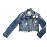 HIDDEN Embroidered Hummingbird Denium Jacket XS