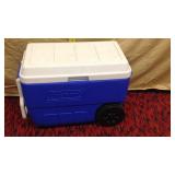 SW COLEMAN COOLER WITH WHEELS & PULL HANDLE