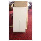 SW-large white utility cabinet with two doors