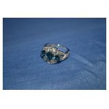Sterling Silver London Blue & White Topaz Ring