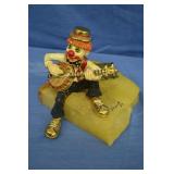 1980 Ron Lee Clown Statue Playing The Banjo