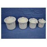 4pcs Pfaltzgraff Bonnie Brae Canister Set