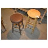 2pcs Wooden Shop Stools