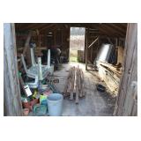 Contents Of Back Barn, Wood, Gardening & More