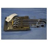 5pc Pittsburg Flex Head Ratchet Metric Wrench Set