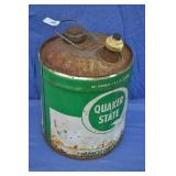 Vintage 5 Gallon Quaker State Motor Oil Can