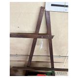 Wooden easel and coffee table