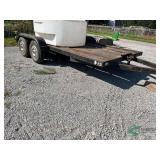 Tandem axle flatbed trailer - does not include tank