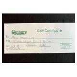 Glenkerry Golf Certificate for 18 holes w/ cart for 2 players