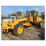 John Deere grader with 12ft belly blade