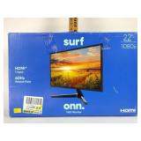 Surf onn. Fhd monitor, 22-in, 1080p, new in box.