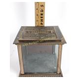 National Register brass and glass cash box