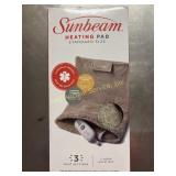 Sunbeam heating pad, standard size. 3 heat, 2