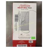 Sunbeam king size heating pad. 4 heat settings, 2