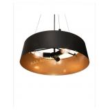 Lyric pendant light fixture, new, black / gold