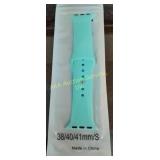 Smartwatch seafoam green colored band fits Apple