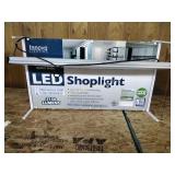 Shop light display with LED light