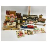 Matchboxes, Old advertising boxes, light bulbs