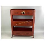 Metal kitchen Retro Red 3 tiered cabinet, with