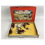 Crescent Toys Model Farm box with painted lead