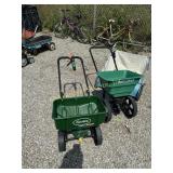 (2) seeders, lawn sweeper