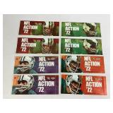 (8) unopened 1972 Sunoco NFL Player stamp