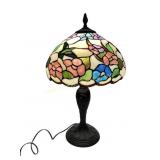 Dale Tiffany Hummingbird Leaded Glass Table Lamp