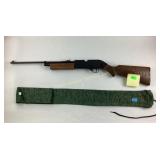 Crossman pump action .177 air gun with sleeve,