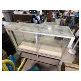 Glass display cabinet - 39ï¿½H x 47.25ï¿½L x 17.5ï¿½D