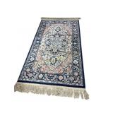 Karastan wool machine woven rug Blue Heriz