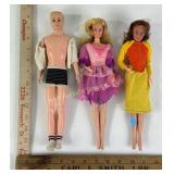 1961 Ken Doll, 1966 bendable Barbie doll, 1966