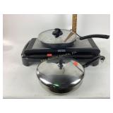 Waring warmin plate. electric griddle. T  FAL