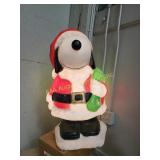 Snoopy Blow Mold Christmas Lights Up 31" Tall