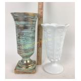 Westmoreland Milk Glass Vase, Ceramic Vase