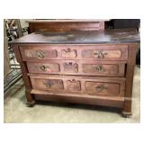 3 drawers with marble top chest of drawers