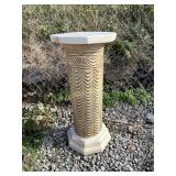 Concrete garden pillar Decorative Pedestal Stand