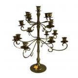 Brass candelabra,