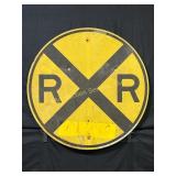 Railroad Crossing Sign, 30 Inches Diameter