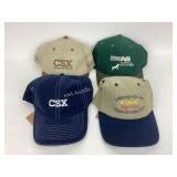 Railroad Baseball hats, Norfolk Southern, CSX