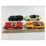 Diecast 1957 corvette, model plastic cars