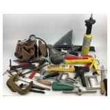 Pneumatic nail gun Craftsman. Handsaw. Torch.Tool